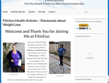 Tablet Screenshot of fitinfun.com